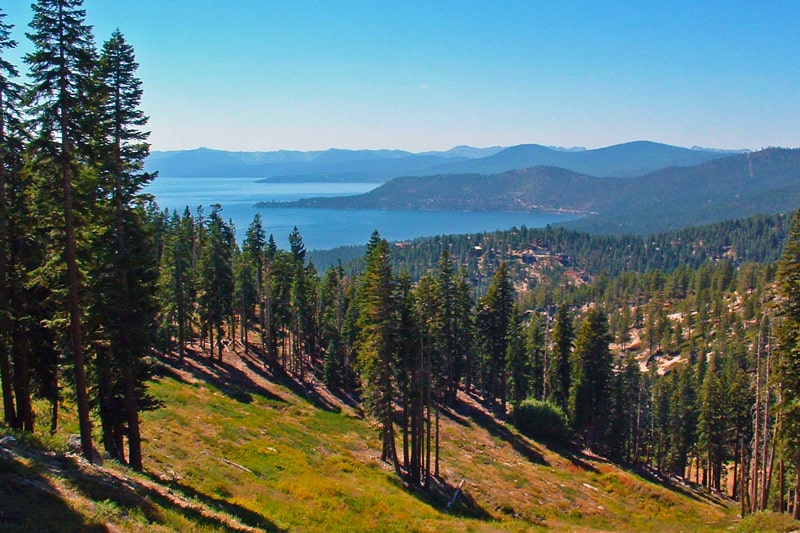 Hikes in Tahoe Skyline Trail viewpoint of lake